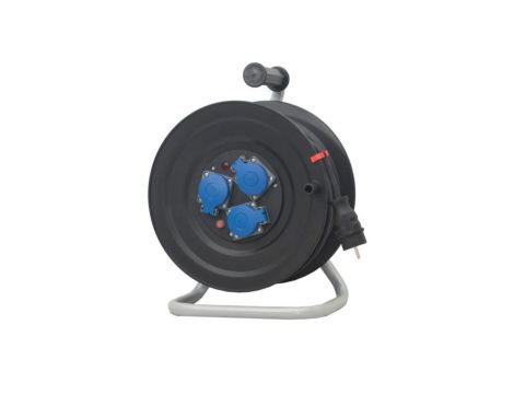 Przedłużacz na bębnie plastikowym NERO-240 3x230V IP44 3x1,5 (OW) /20m/ z termikiem i kontrolką