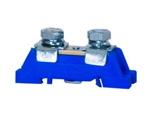 Zacisk ochronny 2x35mm2 - niebieski