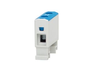 Złączka szynowa ZU 1-torowa (1,5mm2-16mm2) Al/Cu - niebieska