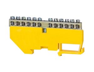 Listwa ochronna 12-modułowa 12x16mm2 wysoka podstawa - żółta