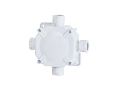 Puszka hermetyczna F11 z zaciskiem - szara IP67