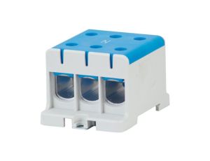 Złączka szynowa ZU 1-torowa (3x95/3x95mm2) Al/Cu - niebieska