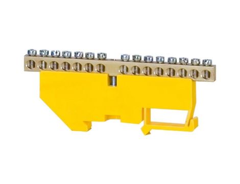 Listwa ochronna 15-modułowa 15x16mm2 wysoka podstawa - żółta