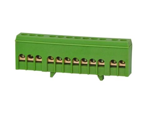 Listwa ochronna 12-modułowa 12x16mm2 zielona IP20