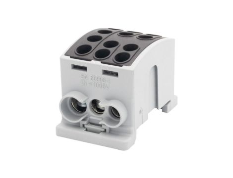 Zacisk odgałęźny HLK 100A-3 (1x25,2x16 / 1x25,2x16) Al/Cu - czarny