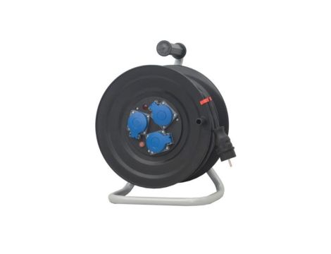 Przedłużacz na bębnie plastikowym NERO-240 3x230V IP44 3x1,5 (OPD) /35m/ z termikiem i kontrolką