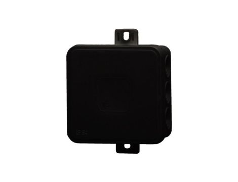 Puszka hermetyczna V5, termoplast 75x75x41 IP54, czarna - klik, 12 osłabień