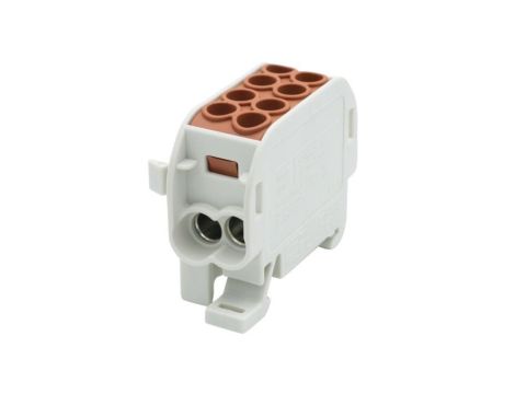 Zacisk HLS 100A-2 (1x25,1x16 / 1x25,1x16) Al/Cu - brązowy