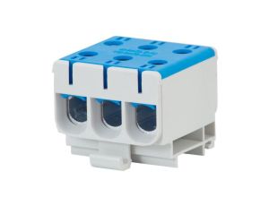 Złączka szynowa ZU 1-torowa (3x50/3x50mm2) Al/Cu - niebieska