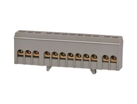 Listwa prądowa 12-modułowa 12x16mm2 szara IP20