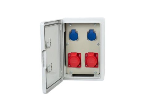 Rozdzielnica budowlana RB-250 - gniazda 16A 5p, 32A 5p, 2x230V