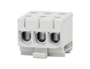 Złączka szynowa ZU 3-torowa (3x50mm2) Al/Cu - szara