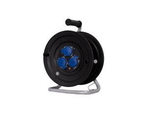 Rozgałęźnik na bębnie plastikowym NERO-290 3x230V IP44 + termik + kontrolka