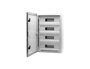 Szafa z tworzywa M 400x600x200 mm IP65 4 rzędy 64 moduły