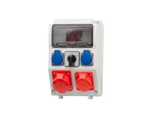 Rozdzielnica CAJA 9M - gniazda 2x16A 5p, 2x230V, L/P(32A) /9 modułów/