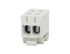 Złączka szynowa ZU 1-torowa (2x50/2x50mm2) Al/Cu - szara