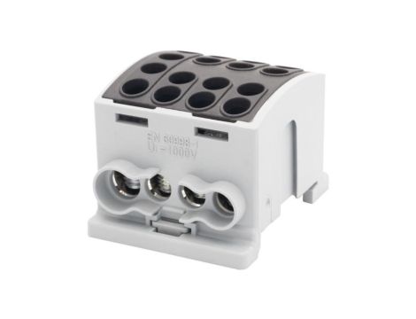 Zacisk odgałęźny HLK 100A-4 (1x25,3x16 / 1x25,3x16) Al/Cu - czarny