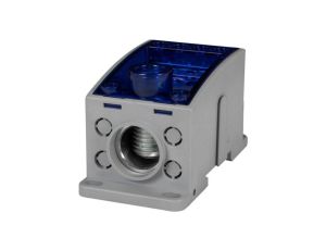 Blok rozdzielczy LKN 400A (1x185/4x16 - 2x35,1x25,4x16,4x10) Al/Cu- niebieski