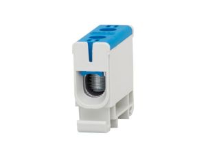 Złączka szynowa ZU 1-torowa (2,5mm2-50mm2) Al/Cu - niebieska