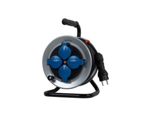 Przedłużacz na bębnie metalowym MINI-210 4x230V OW 3x2,5 z termikiem - 15m