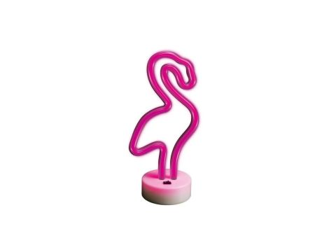 Neon na podstawce LED FLAMING róż FSNE01 Forever Light