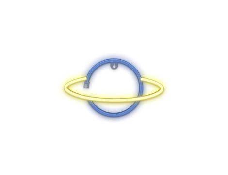 Neon LED SATURN żółty niebieski Bat + USB FLNE11 Forever Light