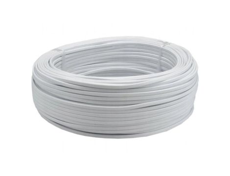 Przewód prądowy H03VVH2-F / OMYp 300V 2x1 płaski biały linka Elektrokabel 500m