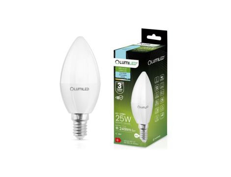 Żarówka LED ŚWIECA B35 E14 2,5W = 25W 249lm 6500K Zimna 180 LUMILED