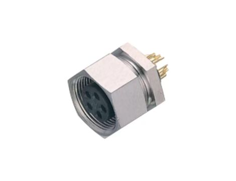 09 0098 00 05 Złącze: M9 gniazdo żeńskie Pokrycie: złocony 125V IP40 PIN: 5