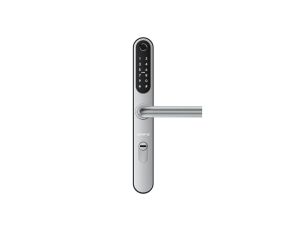 Elektroniczny zamek do drzwi SmartLock RCF SLIM UNI sz=41mm (13,56Mhz Mifare, odcisk palca, kod PIN, Bluetooth)