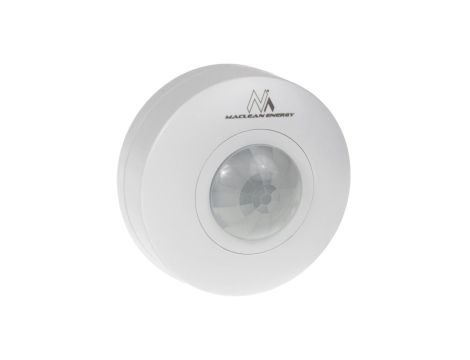 Czujnik ruchu PIR Maclean, zasięg 6m, sufitowy, max. obciążenie 1200W, IP20, MCE314 W