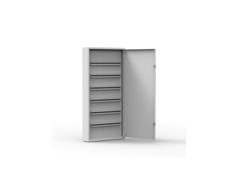 Rozdzielnica natynkowa metalowa 144 modułowa 6x24 544x1136x130 RAL9003 IP30 MN144/6/24