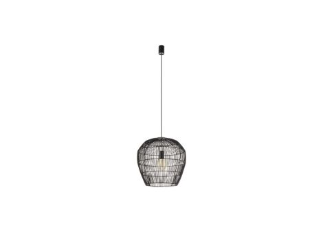 Lampa wisząca HAITI w rozmiarze S Czarny bambusowy klosz 11166 Nowodvorski