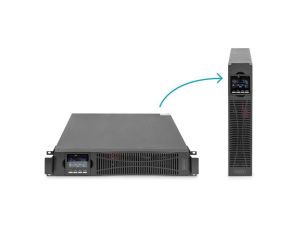 Zasilacz awaryjny UPS Online Rack 19 6kVA/6kW 2U USB RS232 bez baterii (bateria DN-170108) Głębokość 620mm DN-170106