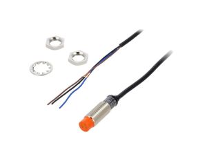 Czujnik indukcyjny o zasięgu 0...4mm, PNP / NO, 10...30VDC, M12, IP67 PR12-4DP