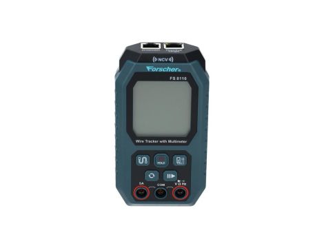 Tester kabli sieciowych RJ45, Multimetr + Szukacz par przewodów lokalizator Wire Tracker FORSCHER FS8116
