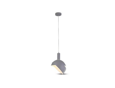 Lampa dekoracyjna wisząca aluminiowa szara regulowany kąt 1,2m E14 max 60W IP20 V-TAC VT-7100