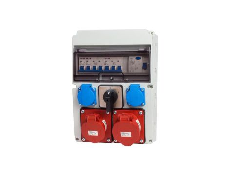 Rozdzielnica stacjonarna 11M 0-1 32A/5P 16A/5P 2x230V + zabezp. RSW01112FC111