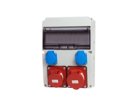 Rozdzielnica stacjonarna 11M 32A/5P 16A/5P 2x230V IP66 RSW112
