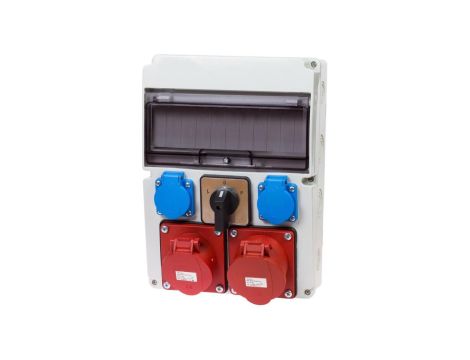 Rozdzielnica stacjonarna 11M L-0-P 32A/P 16A/P 2x230V RSWLP112