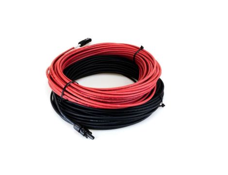 SET 6mm2 Kabel fotowoltaiczny Czerwony Czarny MC4 + WTYCZKA PV 15M