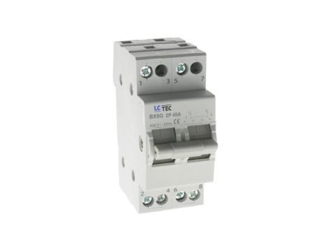 Przełącznik modułowy sieć-agregat agregat-sieć 1-0-2 I-0-II 2P 40A 400V BX9G