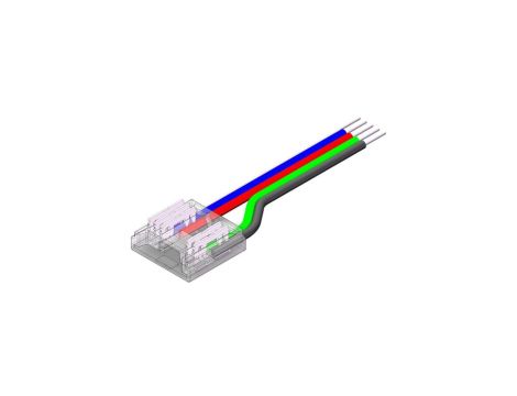 Złącze do taśmy LED - MC - RGBW 12mm - COB - jednostronne z przewodem - ED00033897