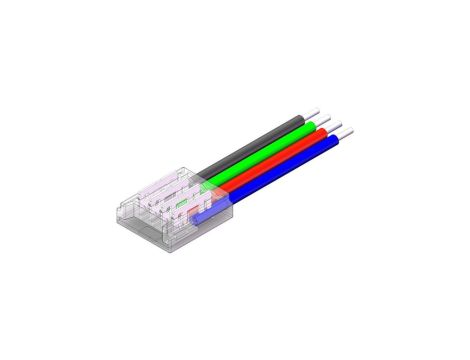 Złącze do taśmy LED - MC - RGB 10mm - SMD - jednostronne z przewodem - ED00033896