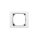 VESTRA ramka pojedyncza biały/chrom 3871-26