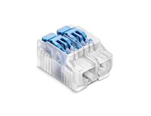 IDEALNA Szybkozłączka SCL2 z dźwignią do linek i drutów 2-torowa 4mm 32A 450V 88000303S /40szt./