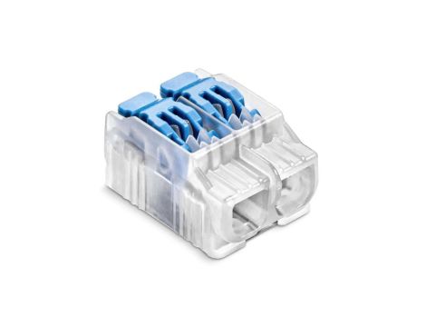 IDEALNA Szybkozłączka SCL2 z dźwignią do linek i drutów 2-torowa 4mm 32A 450V 88000303S /40szt./