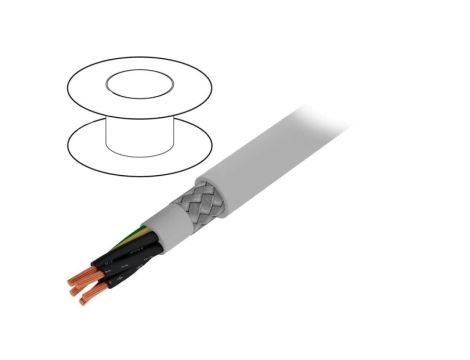470051CY-GE033 Przewód na rolce 100m Pro-Met 5G1mm2 PVC ciemnoszary 300V500V