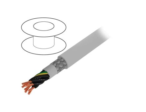 470071CY-GE321 Przewód na rolce 50m Pro-Met 7G1mm2 PVC ciemnoszary 300V/500V