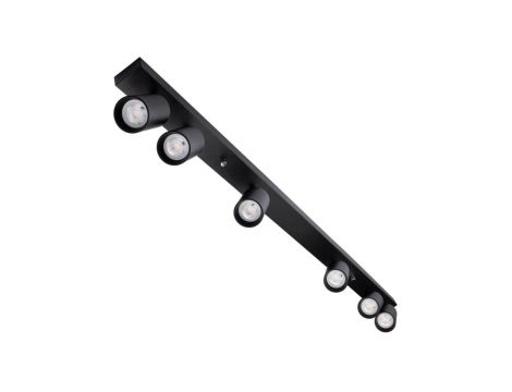 Lampa sufitowa QUALIS SPOT Reflektor Oprawa Halogenowa 6xGU10 Czarna